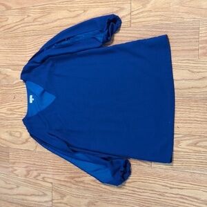 Tobi blue Summer Breeze blue shift mini dress with open long sleeves, women's S